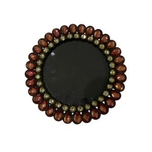 Papyrus Crystal Round 4 inch Mini Picture Frame in Pink Multi